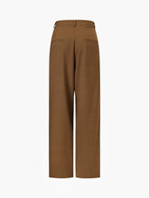 Caramel Pleat Wide Leg Culotte Pants